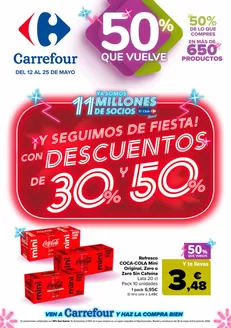 Catálogo Carrefour en Perbes | 50% QUE VUELVE + 2ªUD. AL -50% | 2026-05-12T00:00:00.000Z - 2026-05-25T00:00:00.000Z