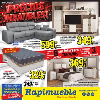 Catálogo Rapimueble en Ezcabarte | Precios Imbatibles! | 2026-05-11T00:00:00.000Z - 2026-06-30T00:00:00.000Z