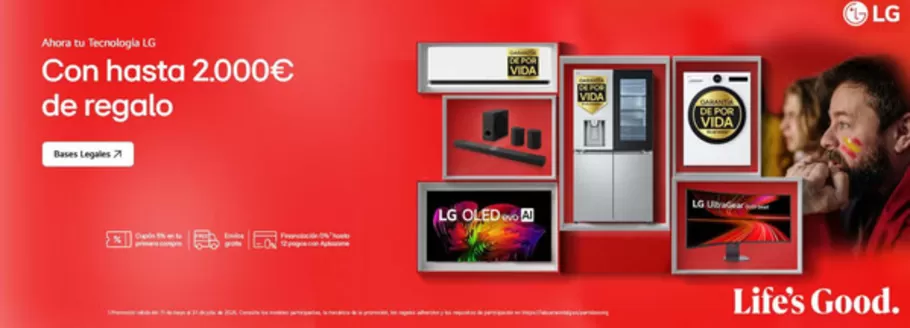 Catálogo LG | Con hasta 2.000€ de regalo | 2026-05-11T00:00:00.000Z - 2026-07-31T00:00:00.000Z