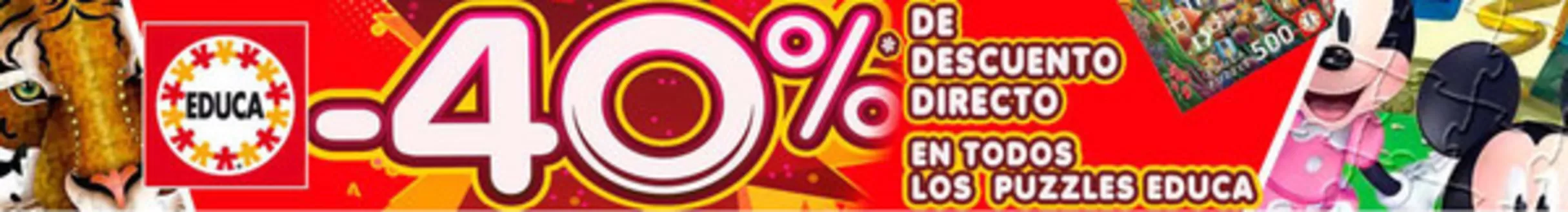 Catálogo Juguetilandia | 40% descuento en Puzzles Educa | 2026-05-11T00:00:00.000Z - 2026-06-07T00:00:00.000Z
