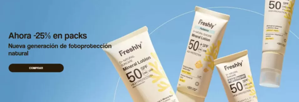 Catálogo Freshly Cosmetics | Ahora -25% en packs | 2026-05-12T00:00:00.000Z - 2026-05-25T00:00:00.000Z