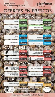Catálogo Plusfresc en Mazcuerras | Ofertes De Productes Frescos | 2026-05-13T00:00:00.000Z - 2026-05-18T00:00:00.000Z