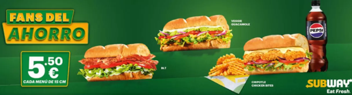 Catálogo Subway | Fans Del Ahorro | 2026-05-14T00:00:00.000Z - 2026-05-31T00:00:00.000Z