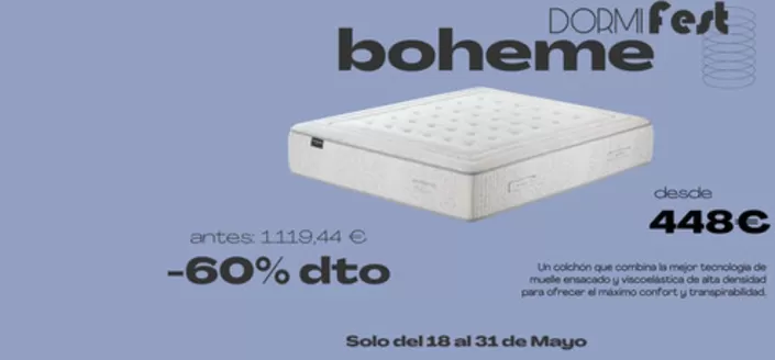 Catálogo Dormitienda | -60% dto | 2026-05-18T00:00:00.000Z - 2026-05-31T00:00:00.000Z