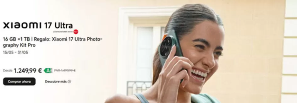 Catálogo Xiaomi en Punta del Hidalgo | XIAOMI 17 Ultra | 2026-05-18T00:00:00.000Z - 2026-05-31T00:00:00.000Z