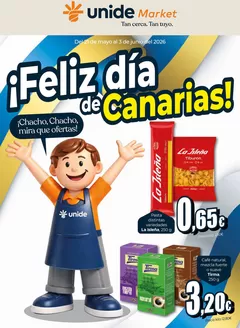 Catálogo Unide Market en Sariñena |  ¡Feliz día de Canarias! Market Canarias | 2026-05-21T00:00:00.000Z - 2026-06-03T00:00:00.000Z