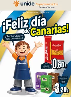 Catálogo Unide Supermercados en Sariñena | ¡Feliz día de Canarias! Supermercados Canarias | 2026-05-21T00:00:00.000Z - 2026-06-03T00:00:00.000Z
