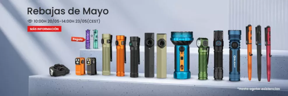 Catálogo Olight | Rebajas De Mayo | 2026-05-20T00:00:00.000Z - 2026-05-23T00:00:00.000Z