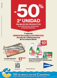 Catálogo Hipercor en Tejeda | -50% 2ª Unidad En Miles De Productos | 2026-05-21T00:00:00.000Z - 2026-06-13T00:00:00.000Z