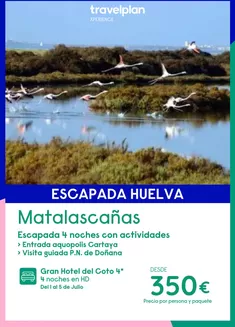 Catálogo Travelplan en Sanlúcar de Barrameda | Travelplan Matalascañas | 2026-05-21T00:00:00.000Z - 2026-07-05T00:00:00.000Z