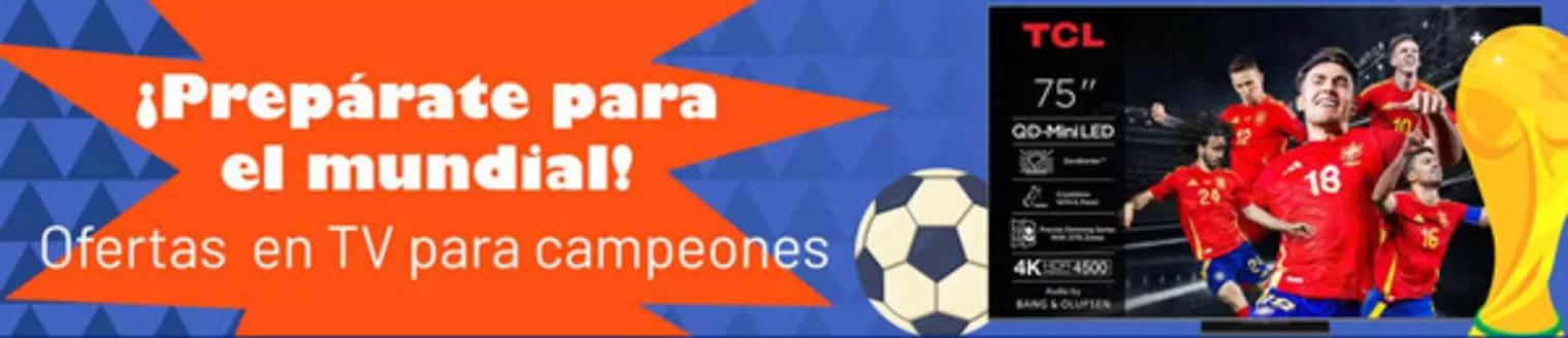 Catálogo MegaHogar en Alcorcón | ¡Prepárate para el mundial! | 2026-05-22T00:00:00.000Z - 2026-06-04T00:00:00.000Z