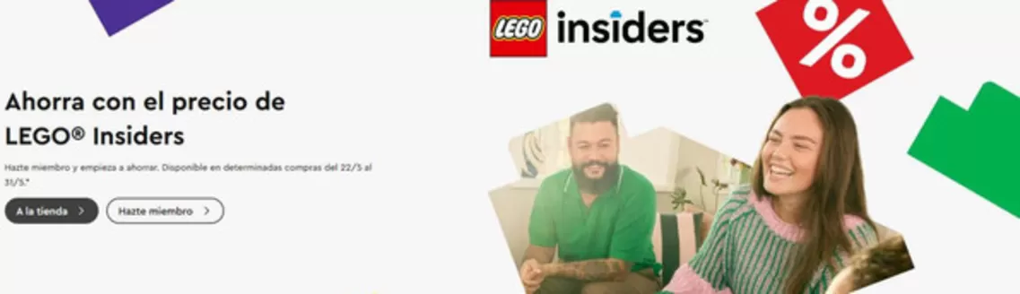 Catálogo LEGO | Ahorra con el precio de LEGO Insiders | 2026-05-22T00:00:00.000Z - 2026-05-31T00:00:00.000Z