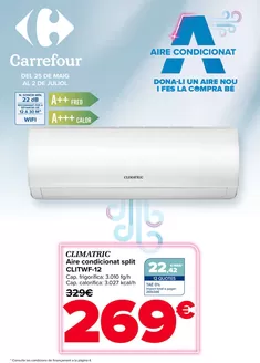 Catálogo Carrefour en Santa Eulàlia de Riuprimer | AIRE ACONDICIONADO | 2026-05-25T00:00:00.000Z - 2026-07-02T00:00:00.000Z