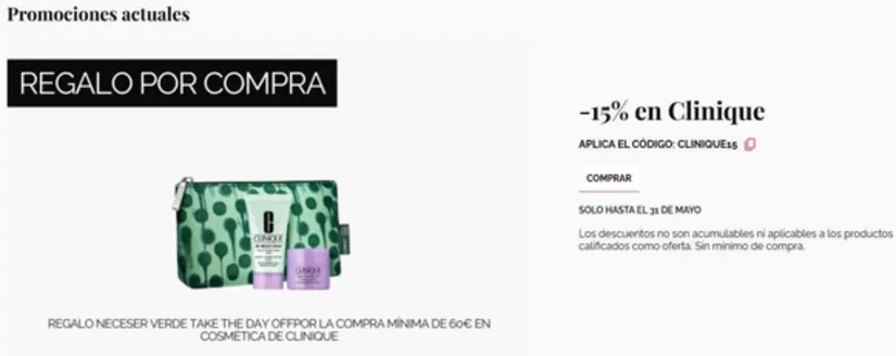 Catálogo Perfumerías Tin Tin | -15% en Clinique | 2026-05-26T00:00:00.000Z - 2026-05-31T00:00:00.000Z