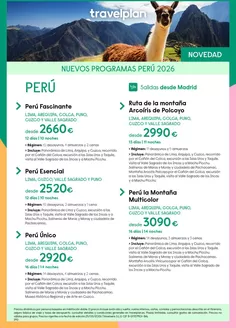Catálogo Travelplan en Campllong | Travelplan Perú | 2026-05-28T00:00:00.000Z - 2026-06-30T00:00:00.000Z