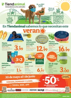 Catálogo Tiendanimal | Sabemos lo que necesitan este verano | 2026-05-28T00:00:00.000Z - 2026-06-24T00:00:00.000Z