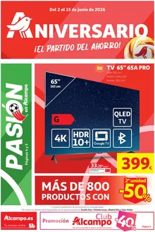 Catálogo Alcampo en Mairena del Alcor | Alcampo Hiper Grande Unico - Sales ganando | 2026-06-02T00:00:00.000Z - 2026-06-15T00:00:00.000Z