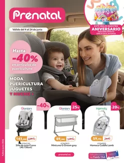 Catálogo Prénatal | Hasta -40% en artículos de puericultura | 2026-06-04T00:00:00.000Z - 2026-06-24T00:00:00.000Z