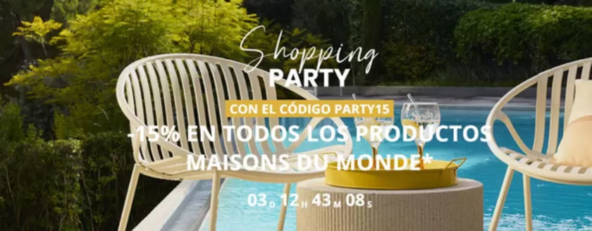 Catálogo Maisons du Monde en Las Lomas | -15% En Todos Los Productos | 2026-05-29T00:00:00.000Z - 2026-06-02T00:00:00.000Z
