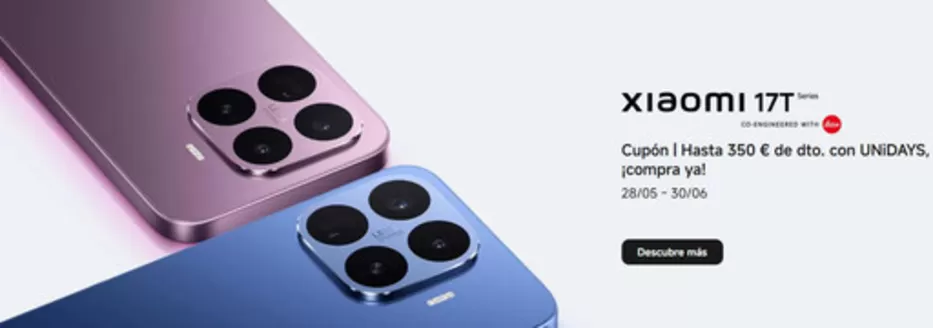 Catálogo Xiaomi en Ciudad Real | Promociones | 2026-05-29T00:00:00.000Z - 2026-06-30T00:00:00.000Z