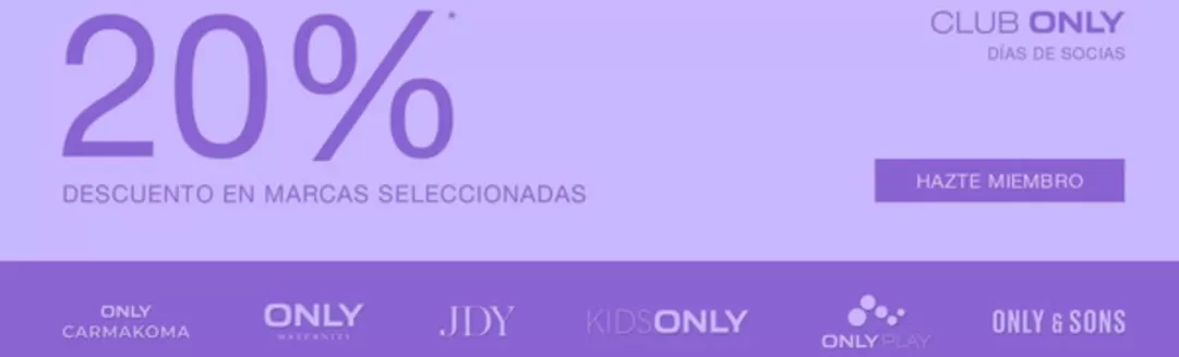 Catálogo ONLY | 20% Descuento En Marcas Seleccionadas | 2026-05-29T00:00:00.000Z - 2026-06-11T00:00:00.000Z