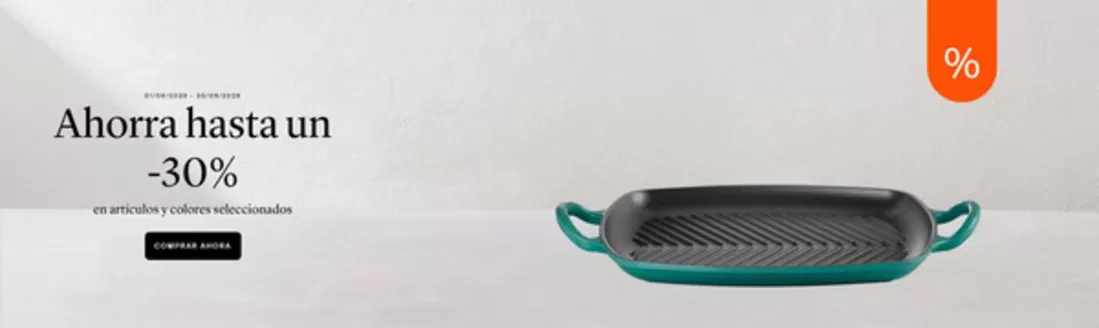 Catálogo Le Creuset | Ahorra hasta un -30% | 2026-06-01T00:00:00.000Z - 2026-06-30T00:00:00.000Z