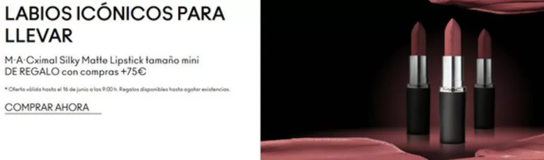 Catálogo Mac Cosmetics en Encinas de Arriba | Labios Icónicos Para Llevar | 2026-06-01T00:00:00.000Z - 2026-06-16T00:00:00.000Z