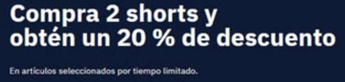 Catálogo Dockers | Compra 2 shorts y obtén un 20 % de descuento | 2026-06-01T00:00:00.000Z - 2026-06-14T00:00:00.000Z