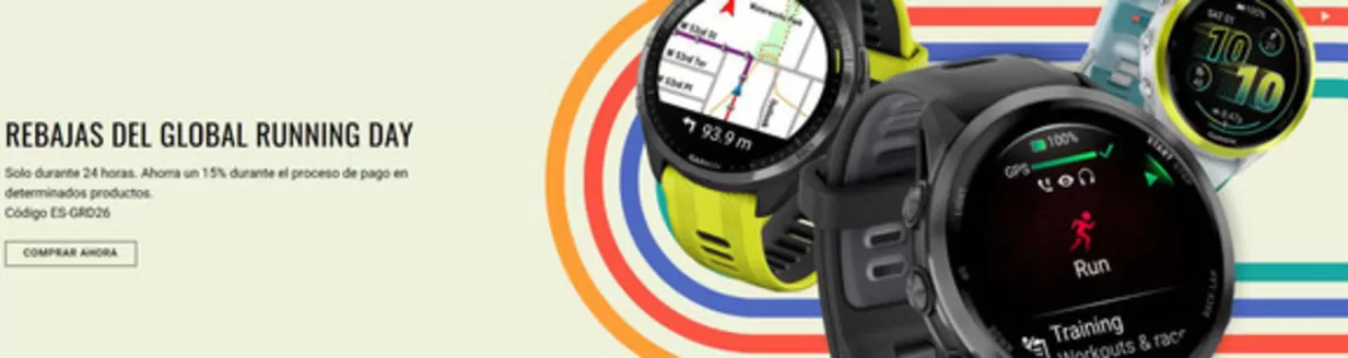 Catálogo Garmin | Rebajas Del Global Running Day | 2026-06-03T00:00:00.000Z - 2026-06-03T00:00:00.000Z
