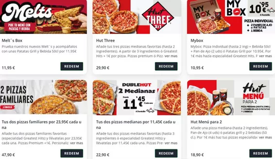 Catálogo Pizza Hut en Galapagar | Promociones | 2026-06-04T00:00:00.000Z - 2026-06-17T00:00:00.000Z