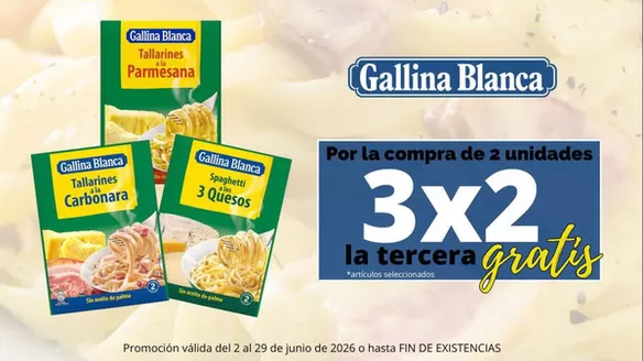 Catálogo Cash Jesuman | Promoción 3x2 Gallina Blanca y Yatekomo | 2026-06-05T00:00:00.000Z - 2026-06-29T00:00:00.000Z