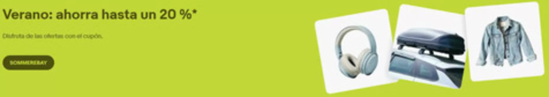 Catálogo eBay en Valcabado | Verano: ahorra hasta un 20 % | 2026-06-05T00:00:00.000Z - 2026-06-17T00:00:00.000Z