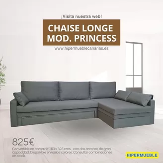 Catálogo HiperMueble Canarias en Melón | Chaise Longe Mod. Princess | 2026-06-08T00:00:00.000Z - 2026-06-21T00:00:00.000Z