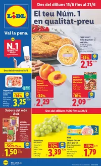 Catálogo Lidl en Foradada | № 1 PRECIO - Ofertas válidas del 15/06 al 21/06 | 2026-06-15T00:00:00.000Z - 2026-06-21T00:00:00.000Z