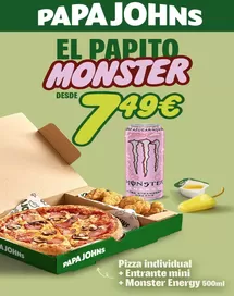 Catálogo Monster Papa John’s | El Papito Monster | 2026-06-09T00:00:00.000Z - 2026-06-22T00:00:00.000Z