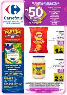 Catálogo Carrefour en Getxo | 50% QUE VUELVE + 2ªUD. AL -50% | 2026-06-11T00:00:00.000Z - 2026-06-24T00:00:00.000Z