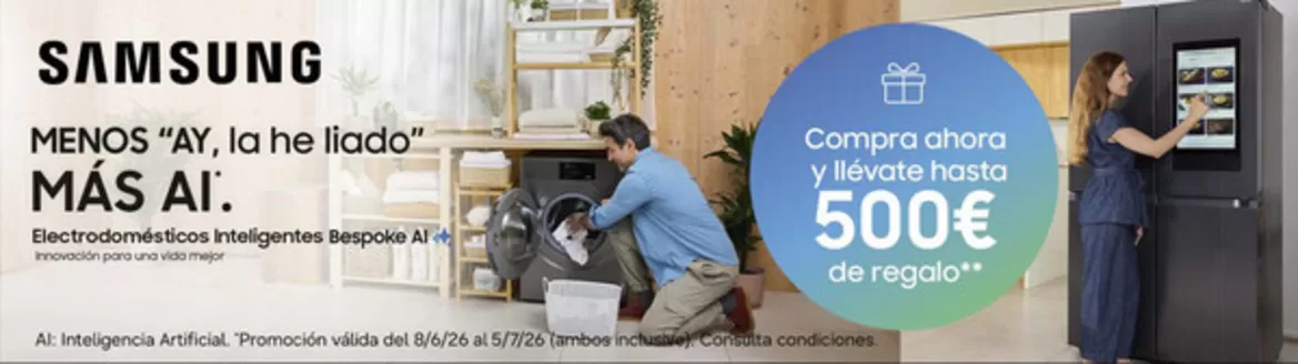 Catálogo Electrocash en Esquivel | Compra ahora y llévate hasta 500€ de regalo | 2026-06-10T00:00:00.000Z - 2026-07-05T00:00:00.000Z