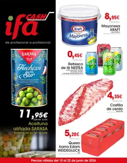 Catálogo Cash Ifa | Precios válidos del 10 al 22 de junio de 2026 | 2026-06-11T00:00:00.000Z - 2026-06-22T00:00:00.000Z