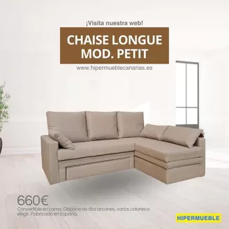 Catálogo HiperMueble Canarias en Banyoles | Chaise Longue Mod. Petit | 2026-06-15T00:00:00.000Z - 2026-06-28T00:00:00.000Z