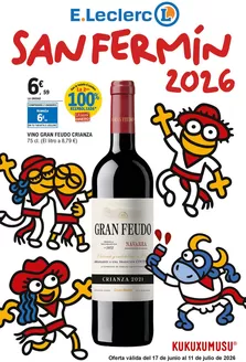 Catálogo E.Leclerc en Villa de Don Fadrique | San Fermín 2026 | 2026-06-17T00:00:00.000Z - 2026-07-11T00:00:00.000Z