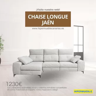 Catálogo HiperMueble Canarias | Chaise Longue Jaén | 2026-06-16T00:00:00.000Z - 2026-06-29T00:00:00.000Z