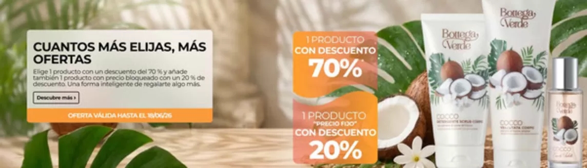 Catálogo Bottega Verde | Cuantos Más Elijas, Más Ofertas | 2026-06-17T00:00:00.000Z - 2026-06-18T00:00:00.000Z