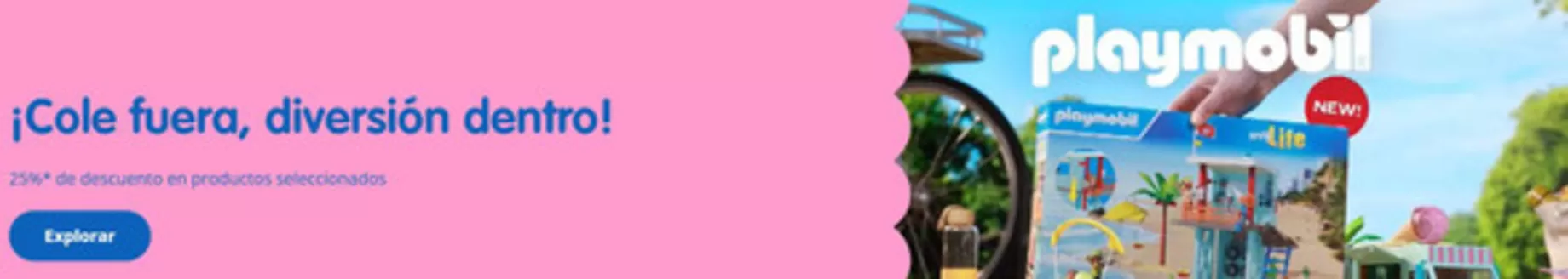 Catálogo Playmobil | ¡Cole fuera, diversión dentro! | 2026-06-19T00:00:00.000Z - 2026-06-22T00:00:00.000Z