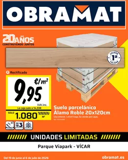 Catálogo Obramat en Villaquilambre | Folleto Obramat Almeria | 2026-06-22T00:00:00.000Z - 2026-07-06T00:00:00.000Z