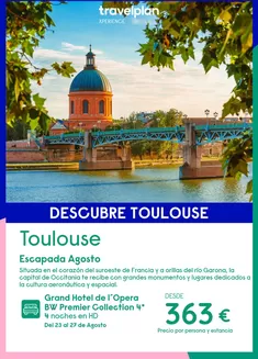 Catálogo Travelplan | Travelplan Toulouse | 2026-06-26T00:00:00.000Z - 2026-08-27T00:00:00.000Z