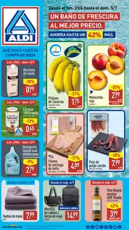 Catálogo ALDI en Tanque | Un baño de frescura al mejor precio | 2026-07-01T00:00:00.000Z - 2026-07-05T00:00:00.000Z