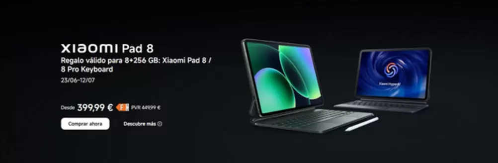 Catálogo Xiaomi en Blimea | Xiaomi Pad 8 | 2026-07-02T00:00:00.000Z - 2026-07-12T00:00:00.000Z