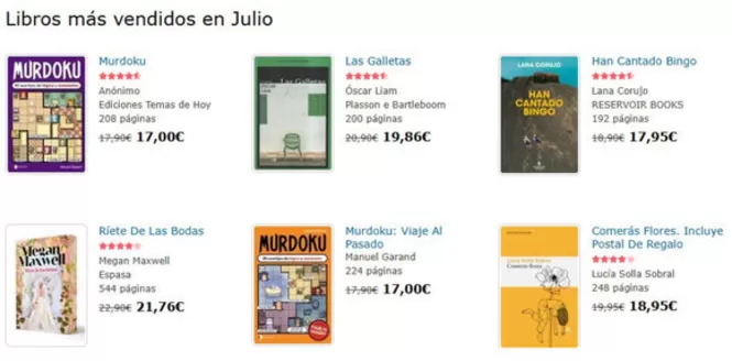 Catálogo Agapea en Yeles | Libros más vendidos en Julio | 2026-07-03T00:00:00.000Z - 2026-07-31T00:00:00.000Z