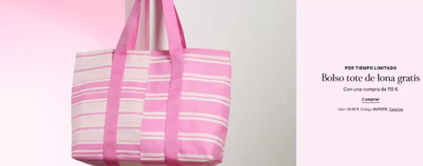 Catálogo Victoria's Secret en Yeles | Bolso tote de lona gratis | 2026-07-03T00:00:00.000Z - 2026-07-06T00:00:00.000Z