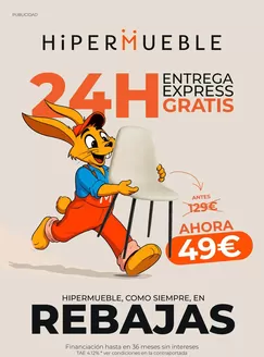 Catálogo Hipermueble | Rebajas! | 2026-07-07T00:00:00.000Z - 2026-09-30T00:00:00.000Z